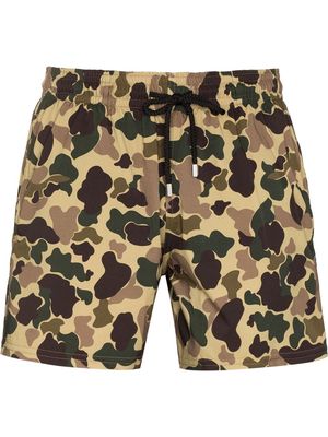 Palm Angels x Vilbrequin camouflage-print swim shorts - Neutrals