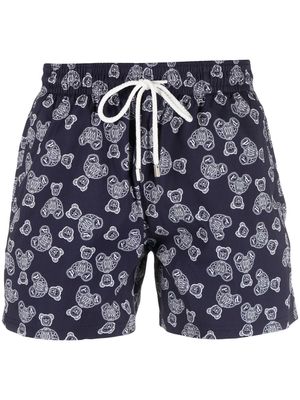 Palm Angels x Vilebrequin logo swimming shorts - Blue