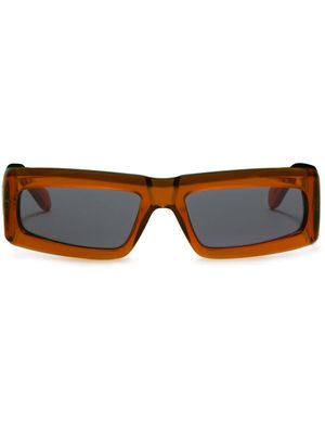 Palm Angels Yreka rectangle-frame sunglasses - Orange