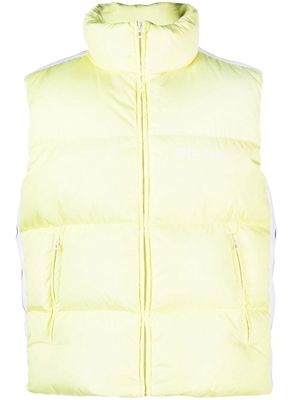 Palm Angels zip-fastening padded jacket - Yellow