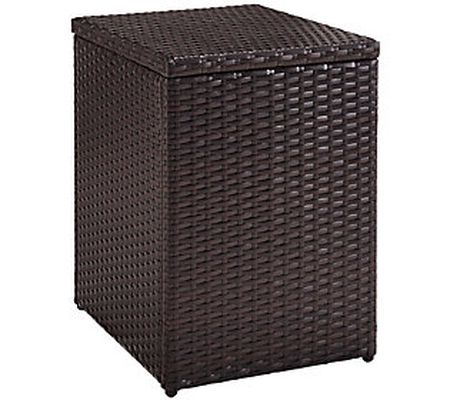 Palm Harbor Outdoor Wicker Rectangular Side Tab le