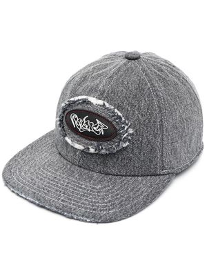 Palmer logo-patch cotton cap - Black