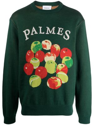 Palmes Apples organic-cotton jumper - Green