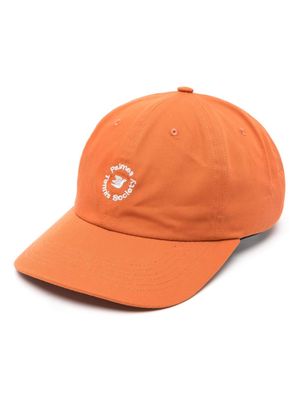 Palmes Circle logo-embroidered cap - Orange