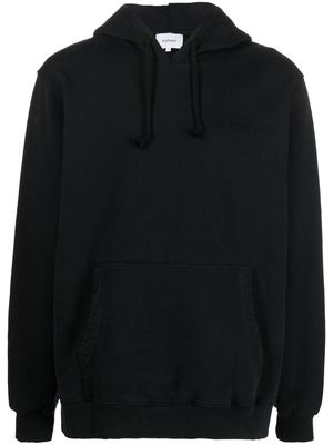 Palmes embroidered-logo hoodie - Black