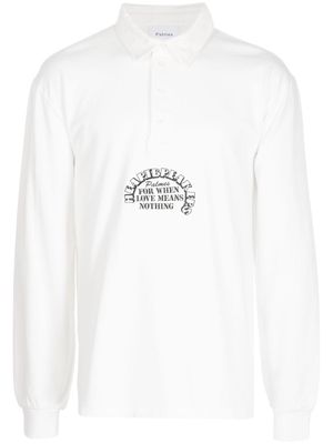 Palmes Heartbreakers Rugby organic cotton polo shirt - White