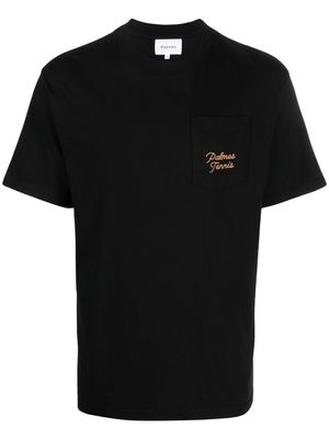Palmes logo-print short-sleeved T-shirt - Black