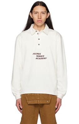 Palmes Off-White Academy Rugby Long Sleeve Polo
