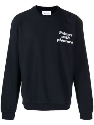 Palmes Pleasure crew-neck sweatshirt - Blue