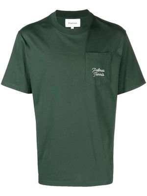 Palmes western pocket-detail T-shirt - Green