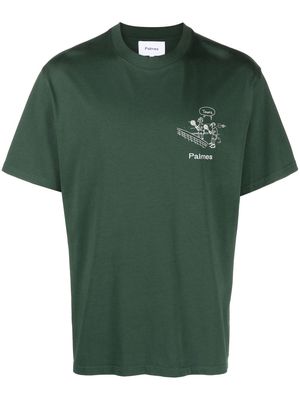 PALMES Yours organic-cotton T-shirt - Green