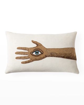 Palmistry Beaded Pillow