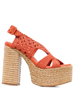 Paloma Barceló 140mm open-toe sandals - Orange