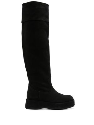 Paloma Barceló 50mm knee-high suede boots - Black