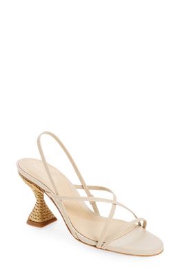 Paloma Barcelo Bademia Slingback Sandal in Ivory 