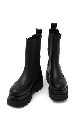 Paloma Barcelo Elian Platform Chelsea Boot in Black