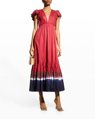 Paloma Cap-Sleeve Empire Dress