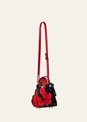 Paloma Mini Flamenco Strass Embroidered Crossbody Bag