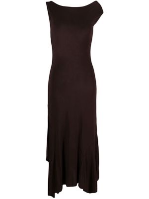 Paloma Wool asymmetric-design dress - Brown