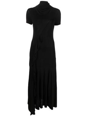 Paloma Wool asymmetric mock-neck maxi dress - Black