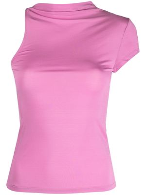 Paloma Wool asymmetric short-sleeved top - Pink