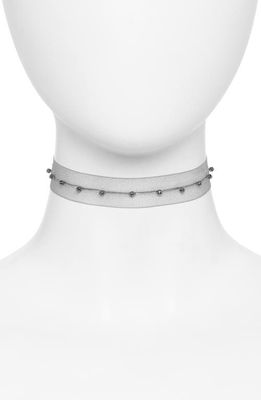 Paloma Wool Beaded Choker Necklace in C/200 Grey