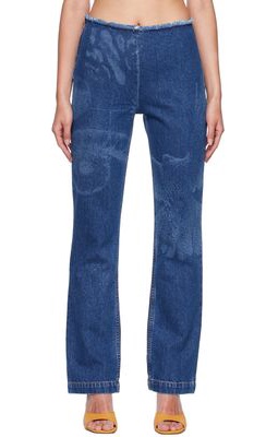 Paloma Wool Blue Folie Straight-Leg Jeans