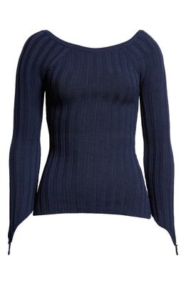 Paloma Wool Canal Rib Sweater in Navy
