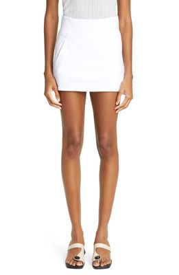Paloma Wool Carmela Organic Cotton Fleece Miniskirt in White
