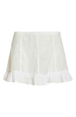 Paloma Wool Cliff Organic Cotton Miniskirt in White