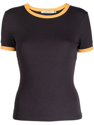 Paloma Wool contrasting-trim short-sleeved T-shirt - Grey