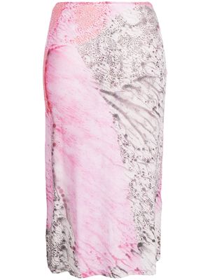 Paloma Wool digital-print skirt - Pink