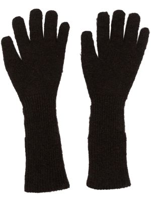 Paloma Wool full-finger knitted gloves - Brown
