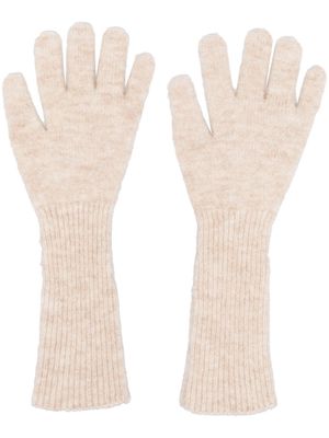 Paloma Wool full-finger knitted gloves - Neutrals