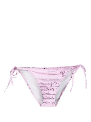 Paloma Wool graphic-print bikini bottoms - Pink