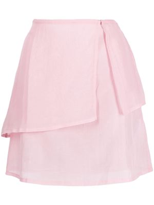 Paloma Wool layered wraparound style skirt - Pink