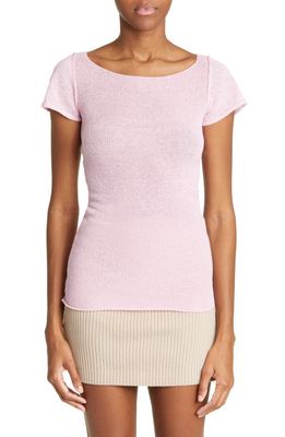 Paloma Wool Lope Ballet Neck Sweater in Pink