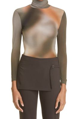 Paloma Wool Lumiere Print Turtleneck in Taupe
