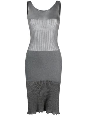 Paloma Wool Lunes asymmetric-neck dress - Grey