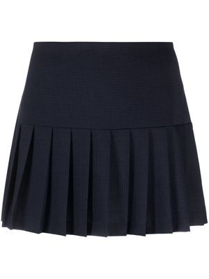Paloma Wool Magdalena check-print pleated miniskirt - Blue