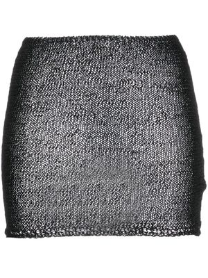 Paloma Wool open-knit miniskirt - Black