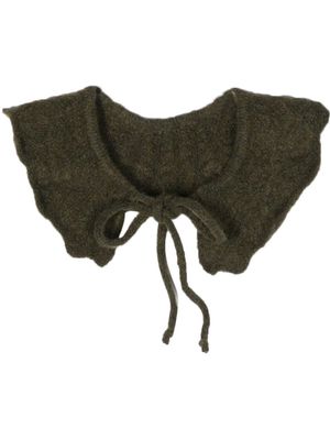 Paloma Wool pointelle-knit collar scarf - Green