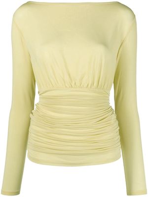 Paloma Wool ruched long-sleeve top - Yellow