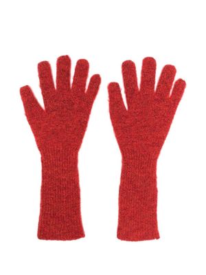 Paloma Wool short-sleeve knitted gloves - Red