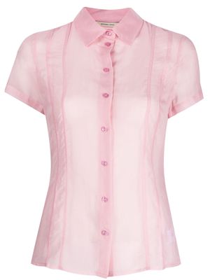 Paloma Wool slim-cut short-sleeved shirt - Pink