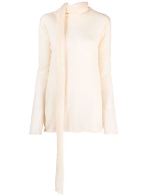 Paloma Wool Sulia scarf-detail jumper - Neutrals