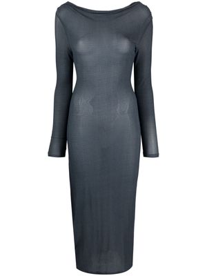 Paloma Wool tattersall-check midi dress - Blue