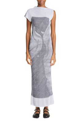 Paloma Wool Tishatsu Sleeveless Jacquard Knit Dress in Grey