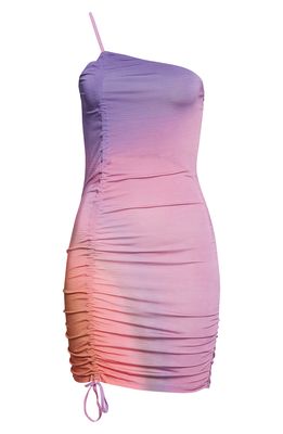 Paloma Wool Valie Gradient Print Ruched Minidress in Light Lilac