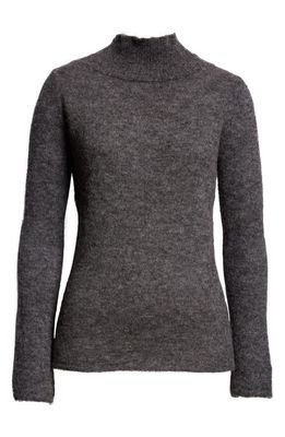 Paloma Wool Widy Open Back Alpaca Blend Sweater in Dark Grey